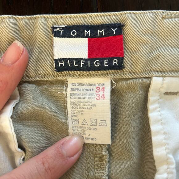 Men's 2003 Tommy Hilfiger Pleated Front Khaki Pants Preppy Old Money Classic - Picture 4 of 12